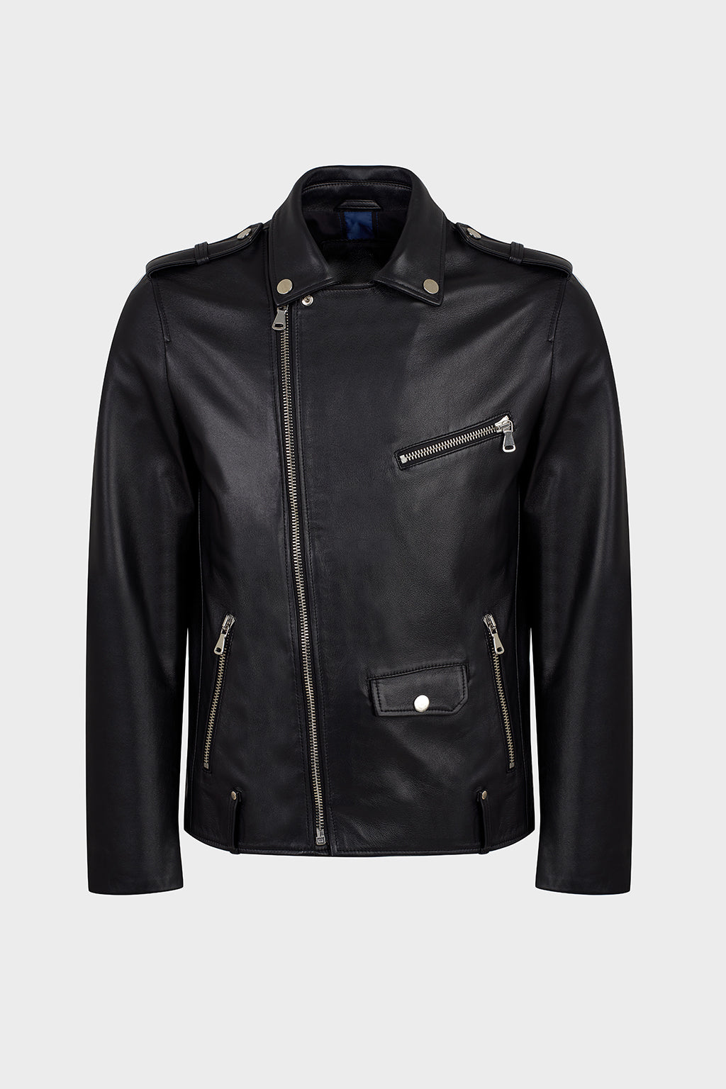 Erkek Gerçek Deri Biker Ceket
