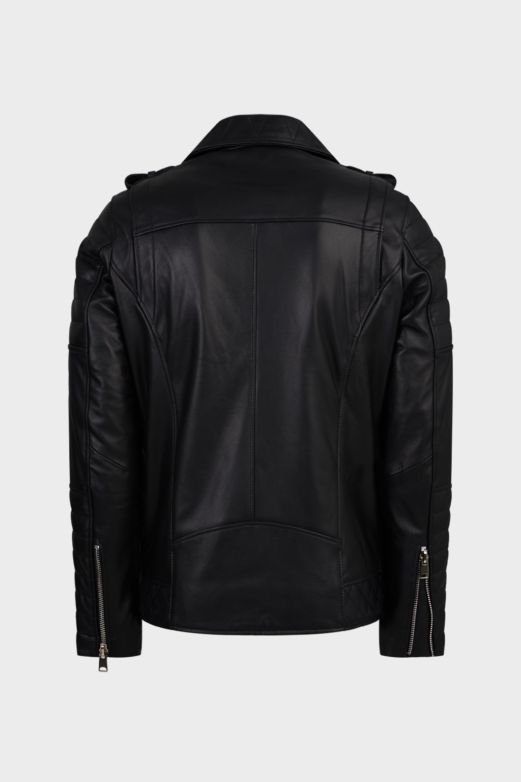 Gerçek Erkek Motorcu Vintage Eskitme Deri Mont